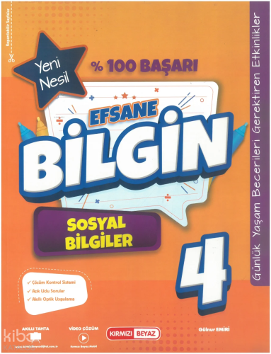 Kırmızı Beyaz 4. Sınıf Efsane Bilgin Sosyal Bilgiler