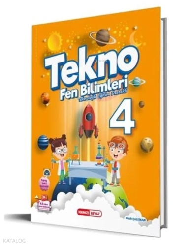 Kırmızı Beyaz 4. Sınıf Tekno Teknolojik Eğitim Destekli Fen Bilgisi