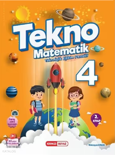 Kırmızı Beyaz 4. Sınıf Tekno Teknolojik Eğitim Destekli Matematik 2