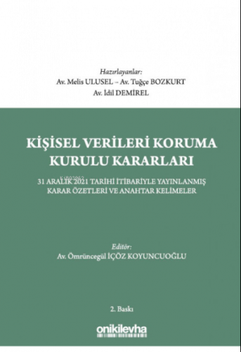 Kişisel Verileri Koruma Kurulu Kararları - 31 Aral