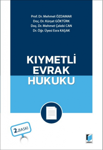 Kıymetli Evrak Hukuku