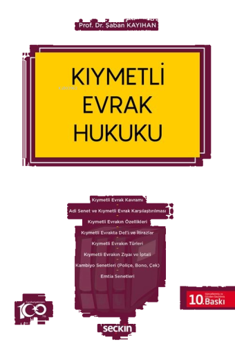 Kıymetli Evrak Hukuku