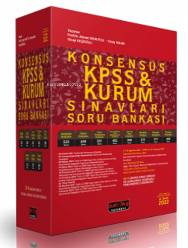 KONSENSUS KPSS ve Kurum Sınavları Hukuk Soru Bankası 2022