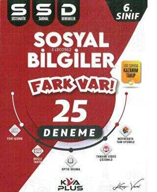 Koray Varol Akademi 6. Sınıf Sosyal Bilgiler Sistematik 25 Sarmal Deneme