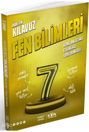 Koray Varol Akademi 7. Sınıf Öğreten Kılavuz Fen Bilimleri Konu Anlatımlı Etkinlikli Soru Bankası