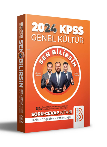 KPSS 2024 Genel Kültür Sen Bilirsin Tarih-Coğrafya-Vatandaşlık Soru Cevap Kitabı