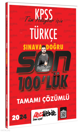Kpss 2024 Türkçe Son 100 lük Tamamı Çözümlü Sorular