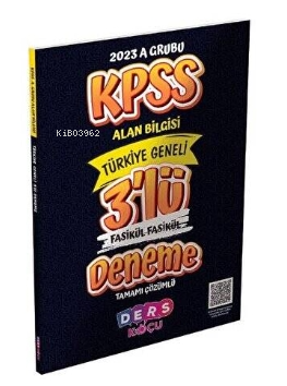 KPSS A Grubu Alan Bilgisi 3 'Lü Fasikül Fasikül Deneme Sınavı Ders Koçu