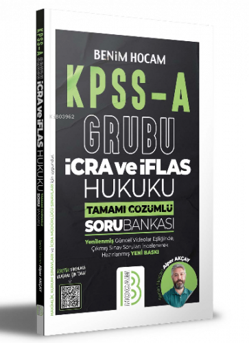 KPSS A Grubu İcra ve İflas Hukuku Tamamı Çözümlü Soru Bankası Benim Hocam Yayınları