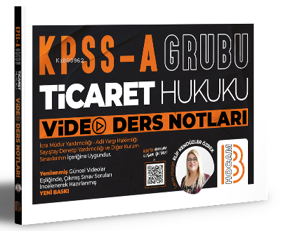 KPSS A Grubu İcra ve İflas Hukuku Video Ders Notları