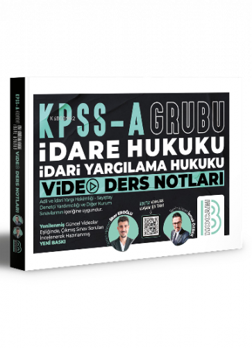 KPSS A Grubu İdare Hukuku İdari Yargılama Hukuku Video Ders Notları