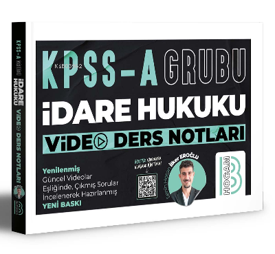 KPSS A Grubu İdare Hukuku Video Ders Notları
