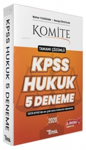 KPSS A Grubu Komite Hukuk 5 Deneme Çözümlü