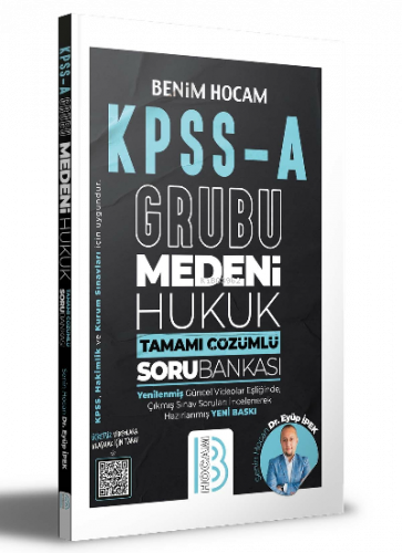 KPSS A Grubu Medeni Hukuk Tamamı Çözümlü Soru Bankası Benim Hocam Yayı