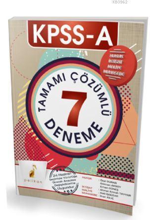 KPSS A Grubu Tamamı Çözümlü 7 Deneme 2018