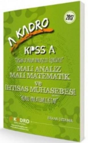 KPSS A Maliye Analiz Mali Matematik ve İhtisas Muhasebesi Konu Anlatımlı 2017