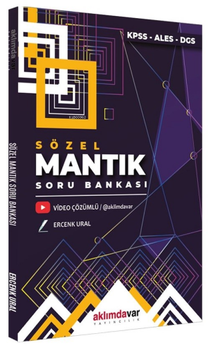 KPSS ALES DGS Sözel Mantık Soru Bankası Video Çözümlü
