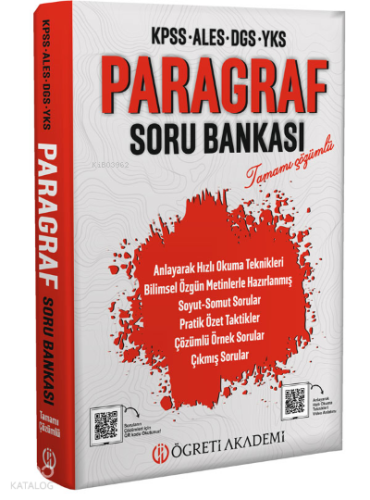 Kpss Ales Dgs Yks Paragraf Soru Bankası