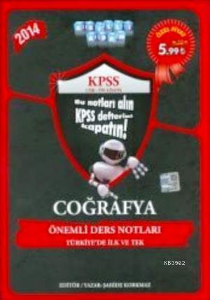 KPSS Coğrafya Önemli Ders Notları Yaprak Test