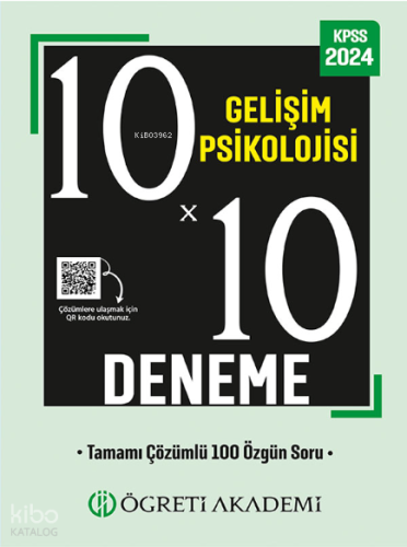 KPSS Eğitim Bilimleri 10X10 Gelişim Psikolojisi Deneme