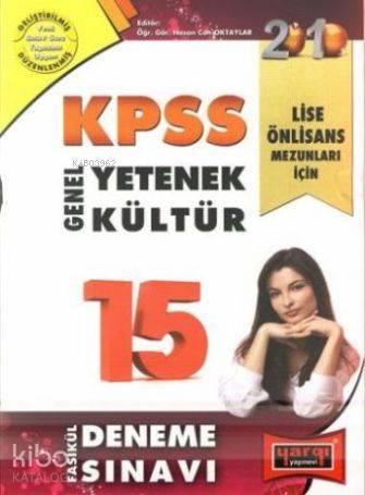Kpss| Genel Yetenek Genel Kültür (15 Deneme Sınavı); Lise Önlisans Mezunları İçin
