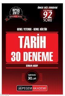 KPSS Genel Yetenek - Genel Kültür Tarih 30 Deneme 2017