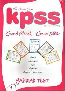 KPSS Genel Yetenek-Genel Kültür; Yaprak Test