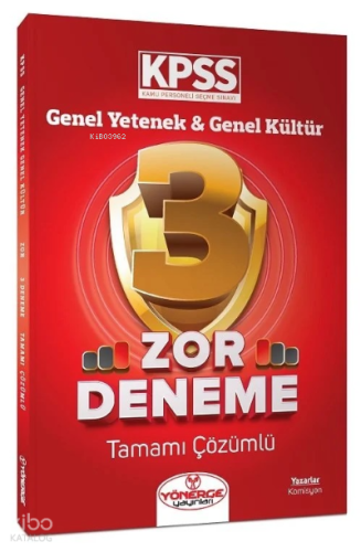 KPSS Genel Yetenek Genel Kültür Zor 3 Deneme Çözümlü