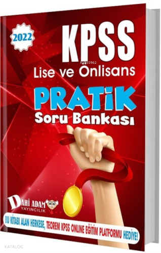 Kpss Lise Ön Lisans Pratik Soru Bankası Dahi Adam Yayınları