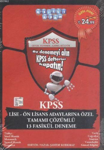 KPSS Lise ve Ön Lisans Adaylarına Özel 13 Tamamı Çözümlü Deneme 2014