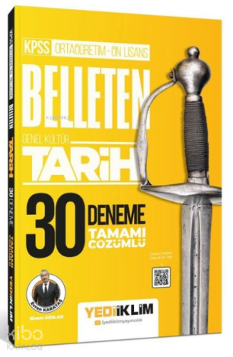 KPSS Ortaöğretim Ön Lisans Genel Kültür Belleten Tarih Tamamı Çözümlü 