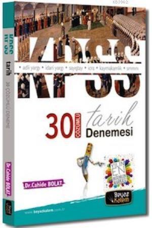 KPSS Tarih 30 Çözümlü Deneme