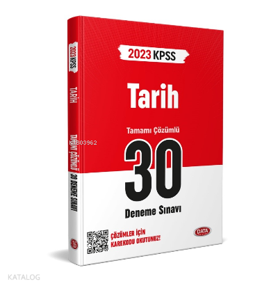 KPSS Tarih 30 Deneme Sınavı Karekod Çözümlü