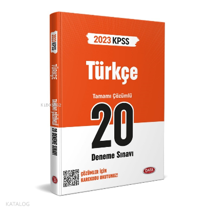 KPSS Türkçe 20 Deneme Sınavı Karekod Çözümlü