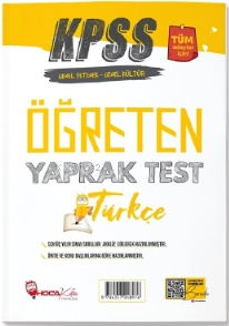 KPSS Türkçe Öğreten Yaprak Test