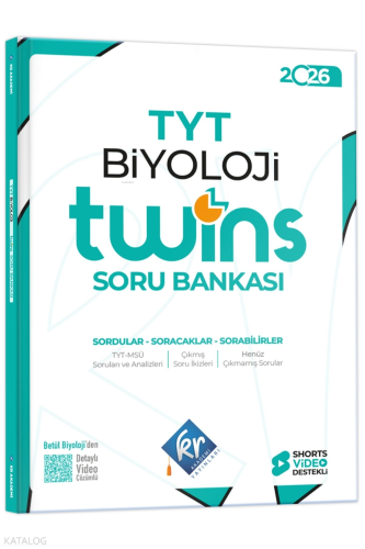KR Akademi 2026 TYT Twins Biyoloji Soru Bankası