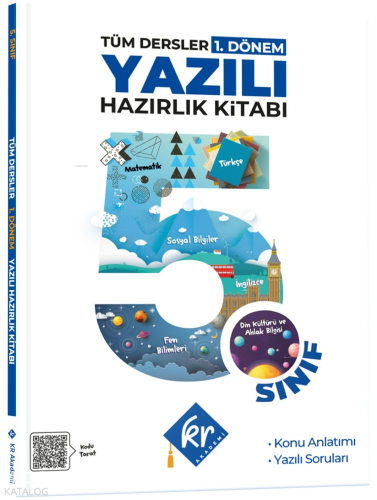 KR Akademi 5. Sınıf Tüm Dersler 1. Dönem Yazılı Hazırlık Kitabı