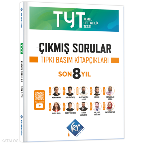 KR Akademi TYT Çıkmış Sorular Son 8 Yıl Tıpkı Basım Kitapçıkları