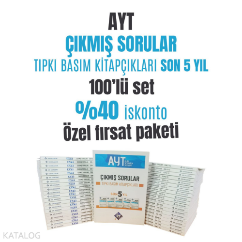 KR Akademi Yayınları AYT Çıkmış Sorular Son 5 Yıl Tıpkı Basım Fasiküll