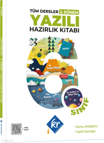 KR Akademi6. Sınıf Tüm Dersler 2. Dönem Yazılı Hazırlık Kitabı