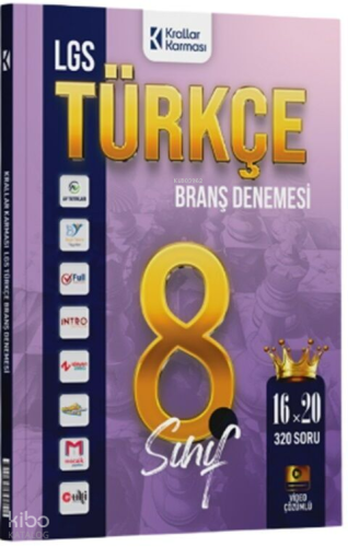 Krallar Karması 8. Sınıf LGS Türkçe 16 x 20 Branş Denemeleri