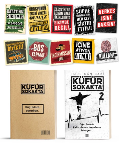 Küfür Sokakta Set - Özel Tasarım Sticker Hediyeli