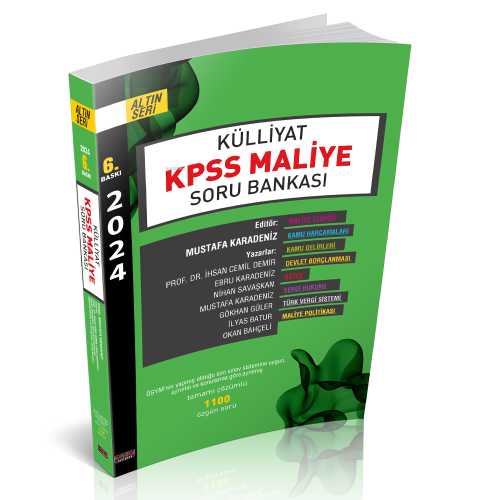 Külliyat KPSS Maliye Soru Bankası