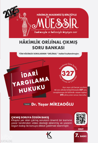 Kuram Kitap Müessir İdari Yargılama Hukuku Soru Bankası