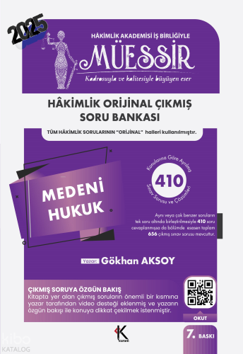 Kuram Kitap Müessir Medeni Hukuk Soru Bankası