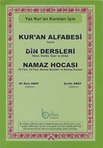 Kur'an Alfabesi Tecvitli, Din Dersleri, Namaz Hocası (Yeşil Elifba) - Yaz Kur'an Kursları İçin