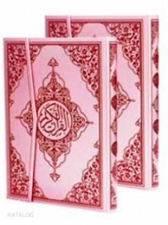 Kur'an-ı Kerim Bilgisayar Hatlı - Pembe Cilt (Rahle Boy, Kod:P17) (Tür