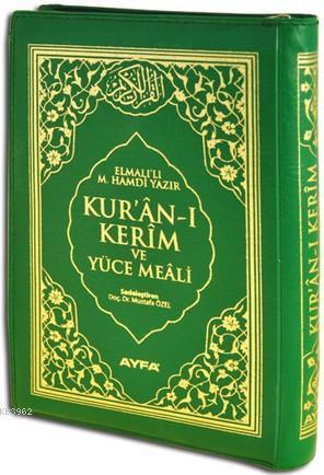 Kur'an-ı Kerim ve Yüce Meali (Ayfa-111, Çanta Boy, Ciltli, 17 Satır)
