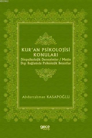Kur'an Psikolojisi Konuları