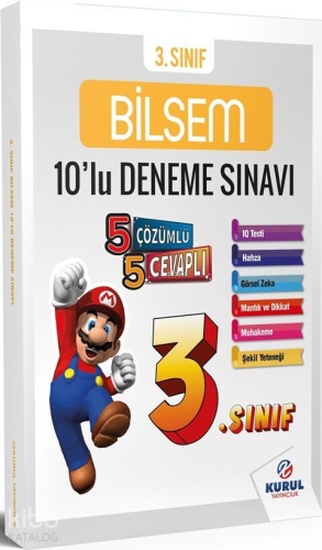 Kurul Yayıncılık 2026 3.Sınıf Bilsem 10 Deneme Sınavı Çözümlü